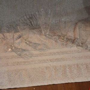 Cracker Barrel Clear Glass Dining Set